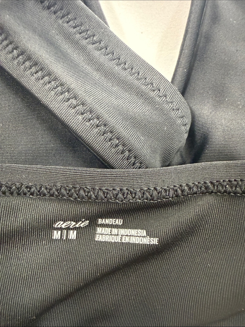 aerie Black V-Notch Bikini Top - Picture 3 of 3